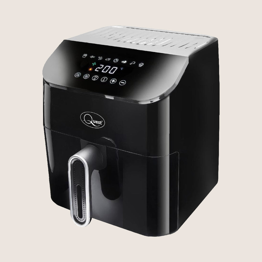 QUEST 33869 Air Fryer with Touch Controls 1350W 4.5L - Black