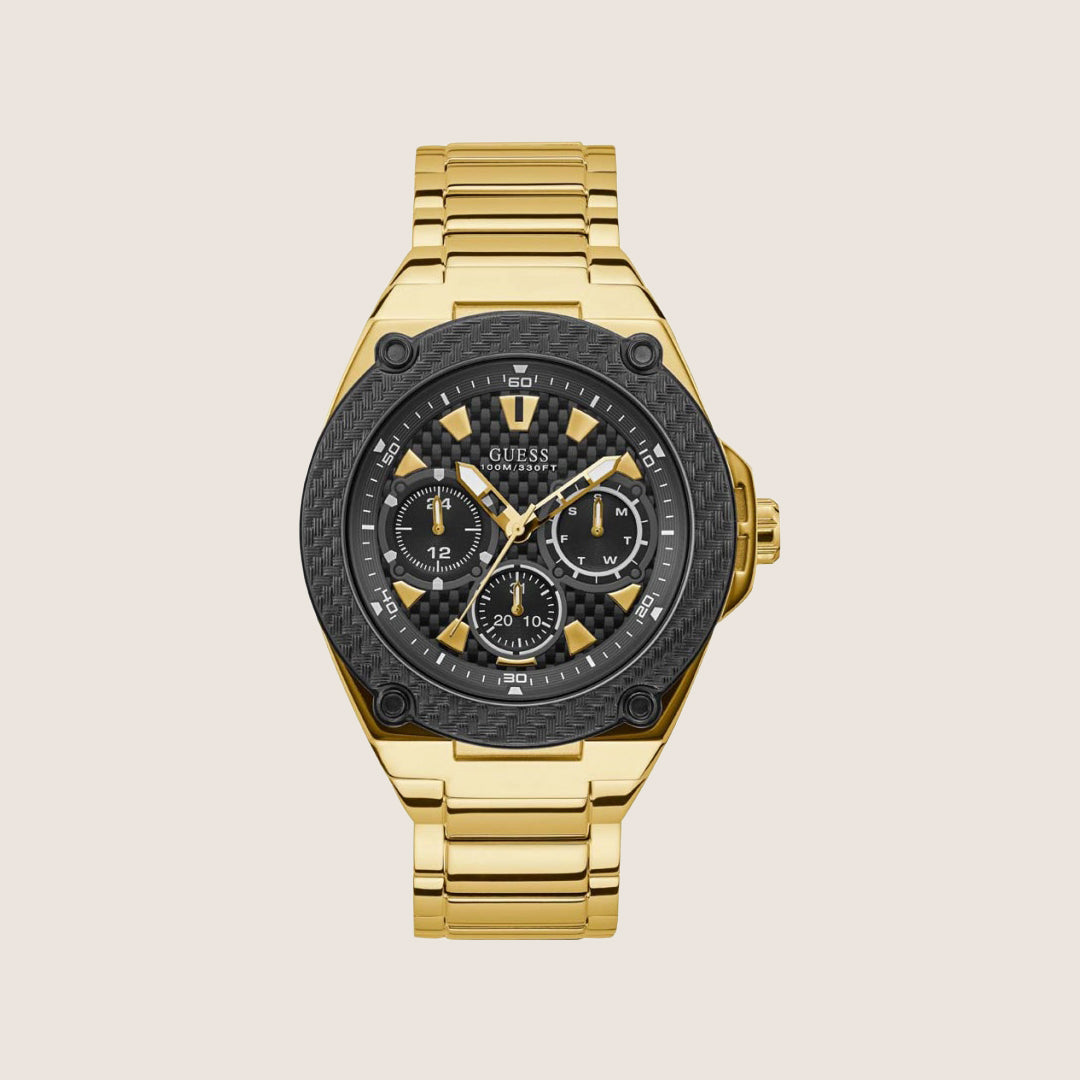 Guess Mens Legacy Watch Black Dial W1305G2