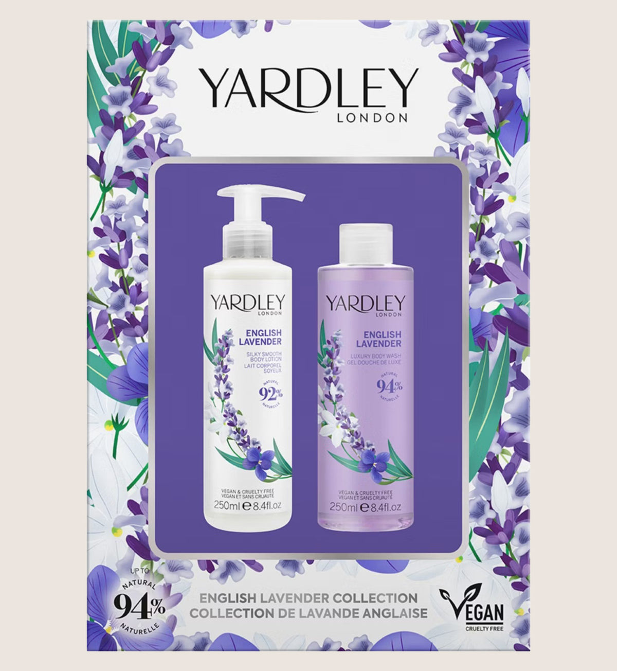 Yardley London English Lavender Body Wash And Lotion Bath & Body Gift Set For Her