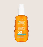 Garnier Ambre Solaire Sensitive Advanced SPF50 Hydrating Sun Protection Water 150ml