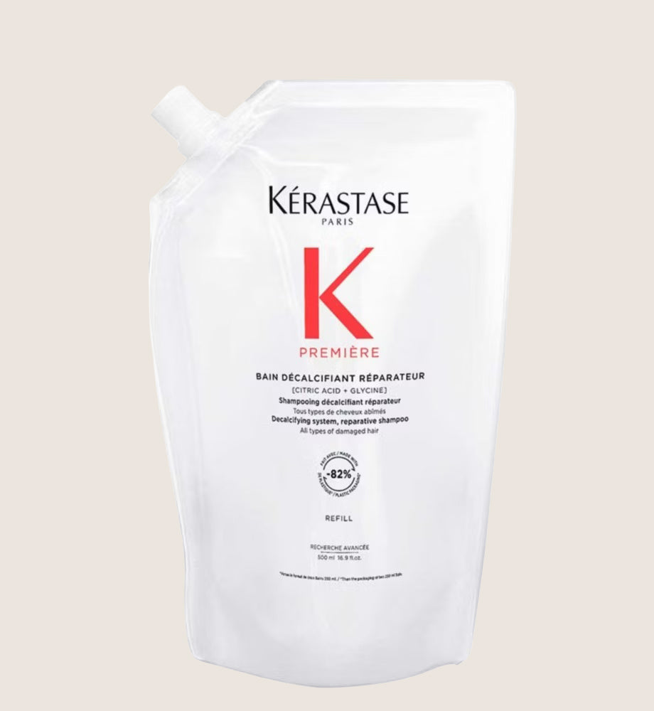 Kérastase Première Bonding Shampoo Refill Pouch, For Damaged Hair with Pure Citric Acid Cleansing Formula 500ml