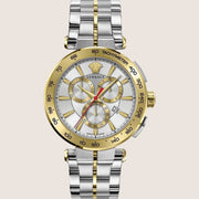 Versace Mens Watch Two-Tone Tachymeter Chronograph VE6CA0423