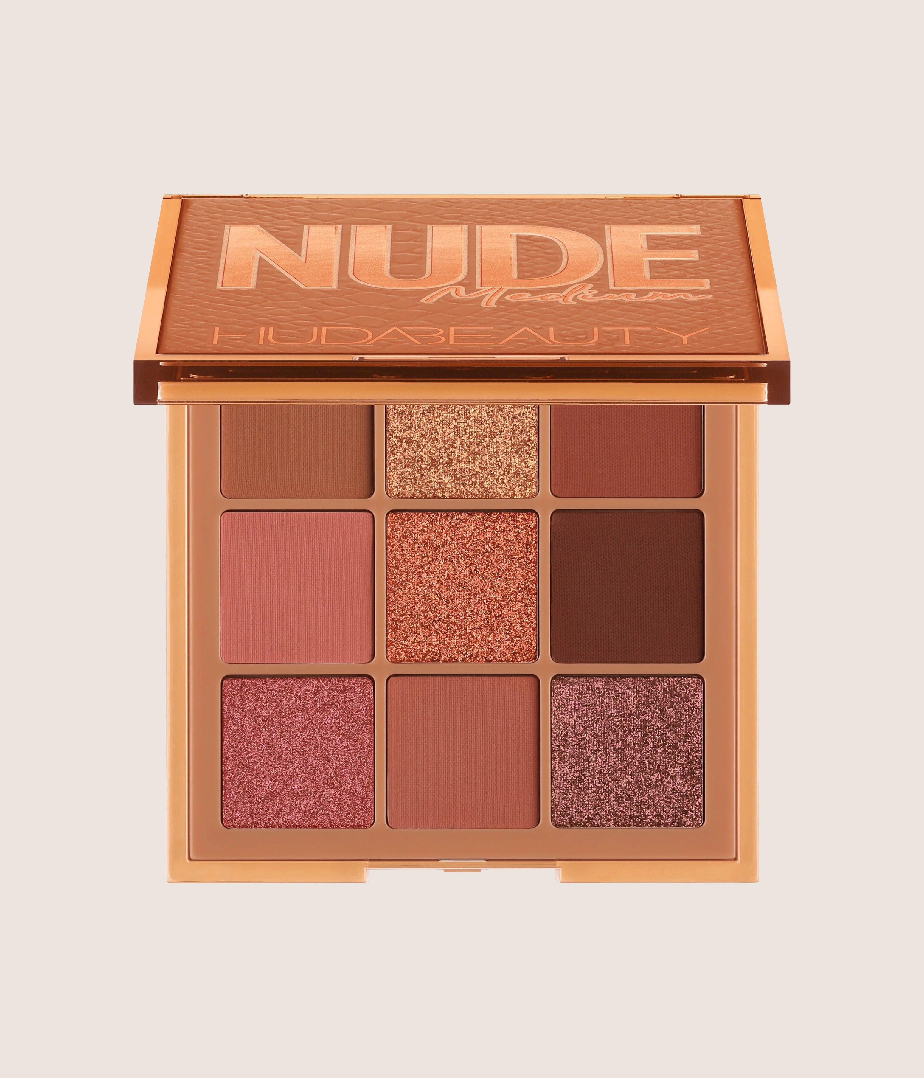 Huda Beauty Nude Obsessions Eyeshadow Palette 9-Shade Universal Matte & Metallic Mini Palette 7.02g