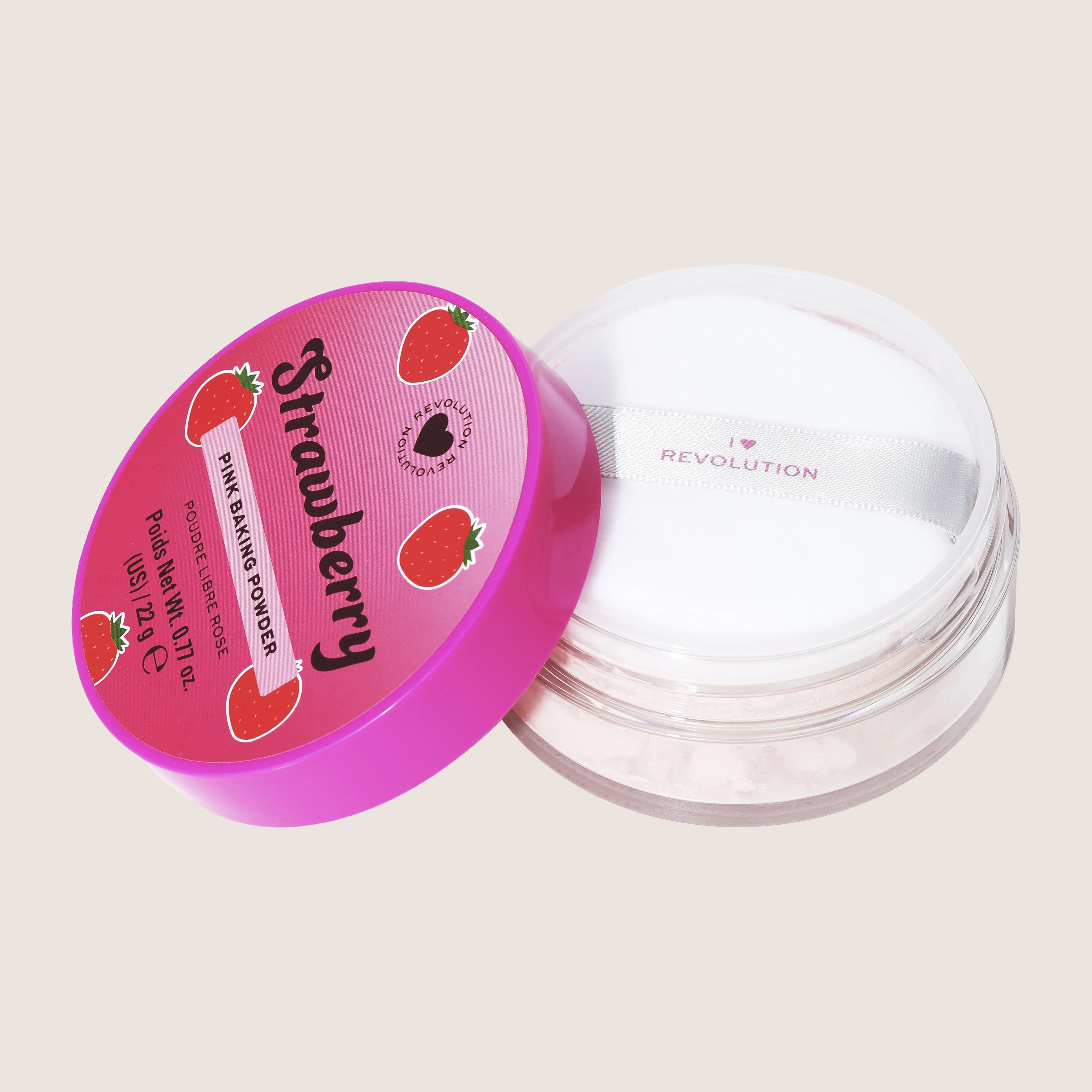 I Heart Revolution Strawberry Baking Powder Pink Ultra-Fine Texture