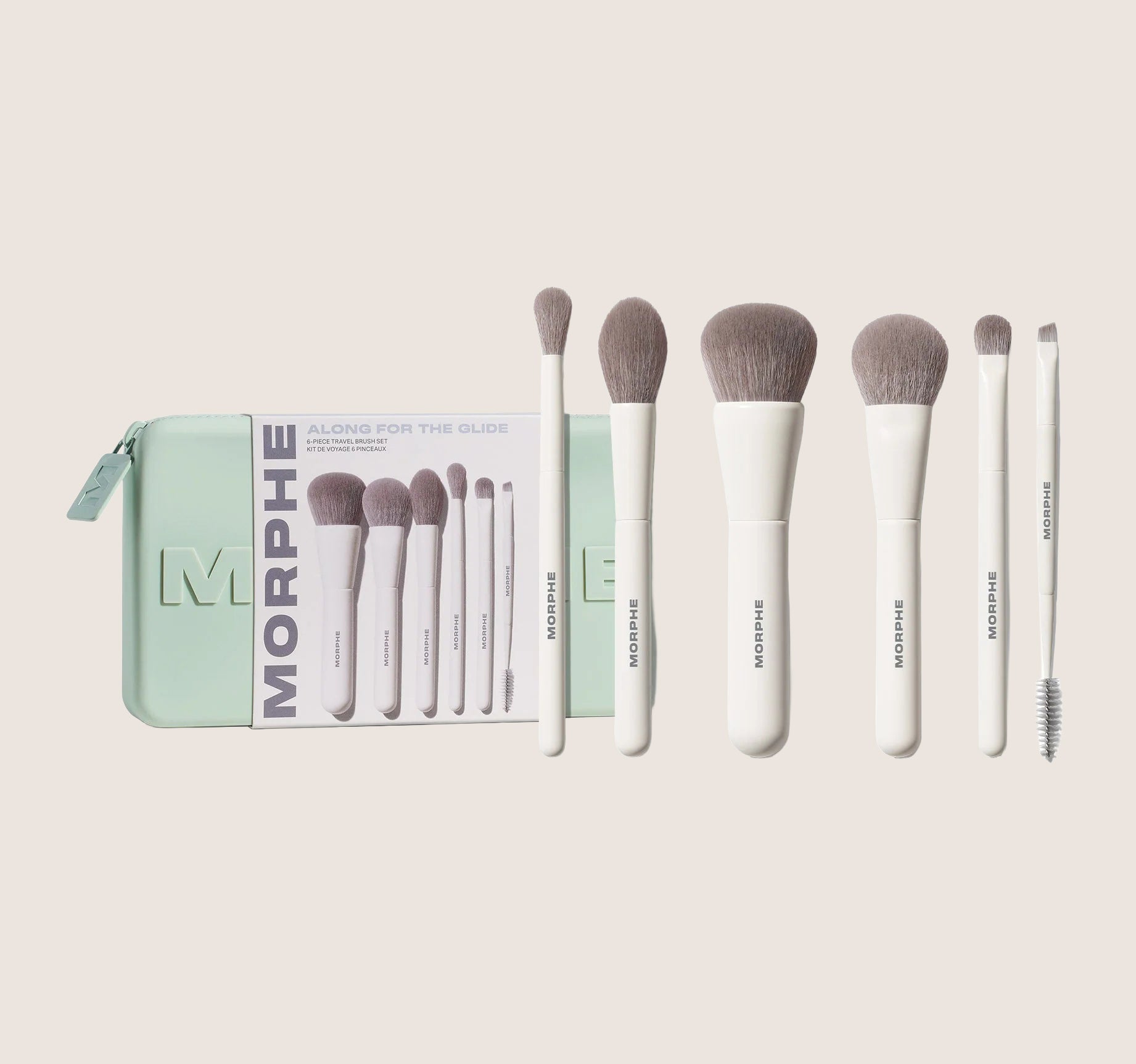Morphe Along for the Glide 6-Piece Travel Brush Set Premium Formula