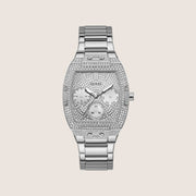 Guess Women's Raven Watch Crystals-Set Silver Dial GW0104L1