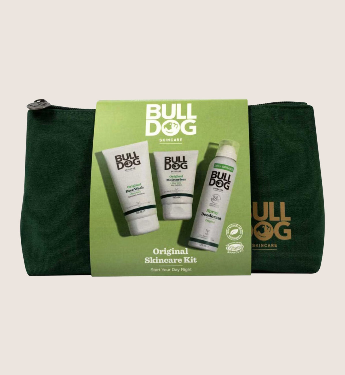 Bulldog Skincare Kit for Men - Face Wash, Moisturiser & Spray Deodorant