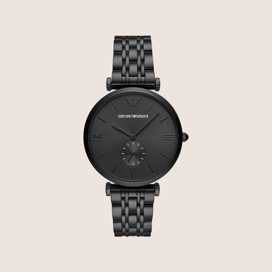 Emporio Armani Men's Watch Black Dial Steel Bracelet AR11299