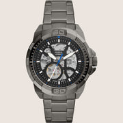Fossil Men's Bronson Automatic Skeleton Gunmetal Bracelet Watch ME3218