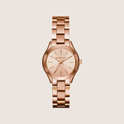 Michael Kors Women's Slim Runway Rose Gold Dial Watch MK3513