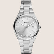 Fossil Scarlette Silver Steel Bracelet Watch ES5300