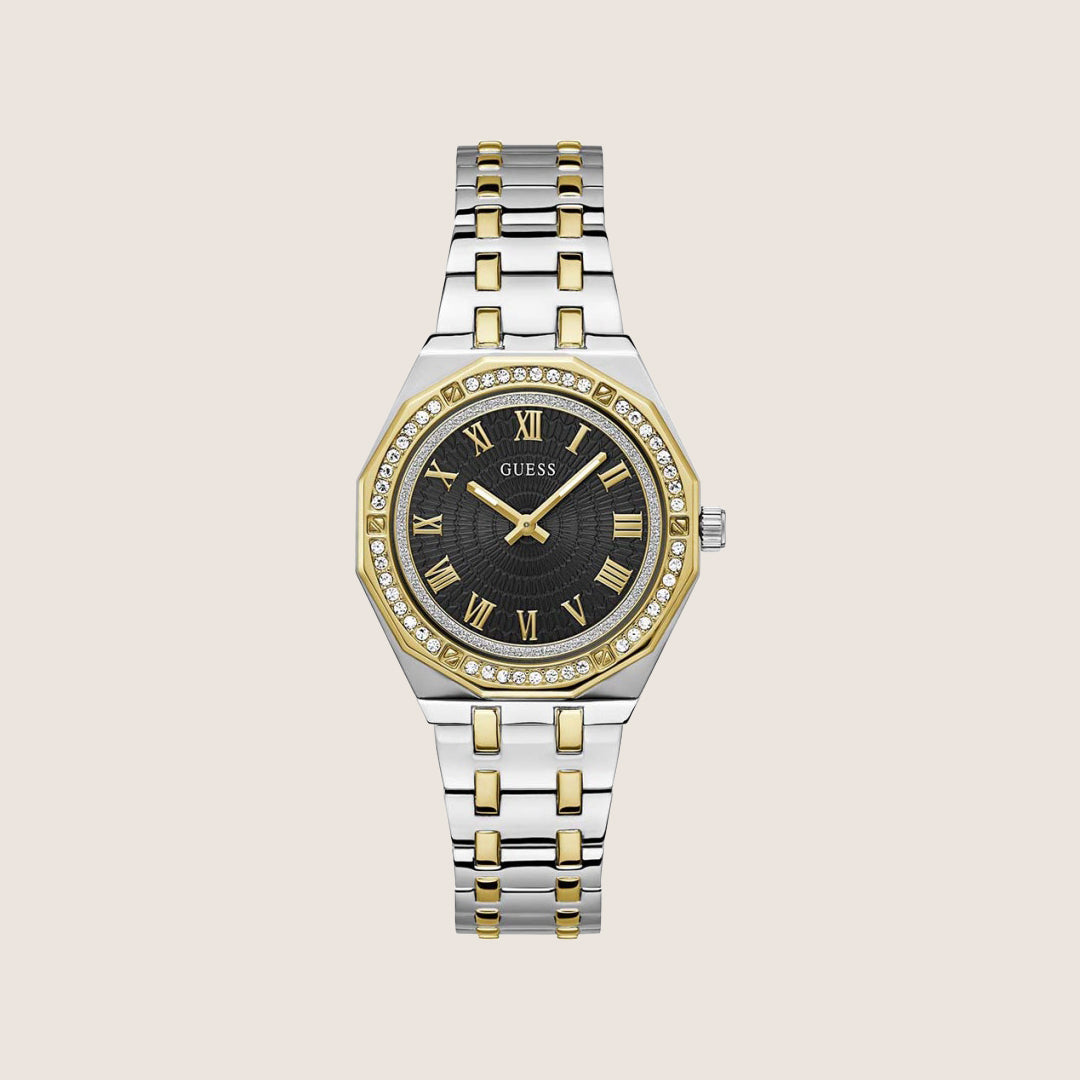 Guess Women's Desire Watch Crystal-Set Black Dial GW0770L4
