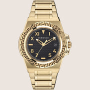 Versace Mens Watch Gold Bracelet Dark Elegance VE3I00522