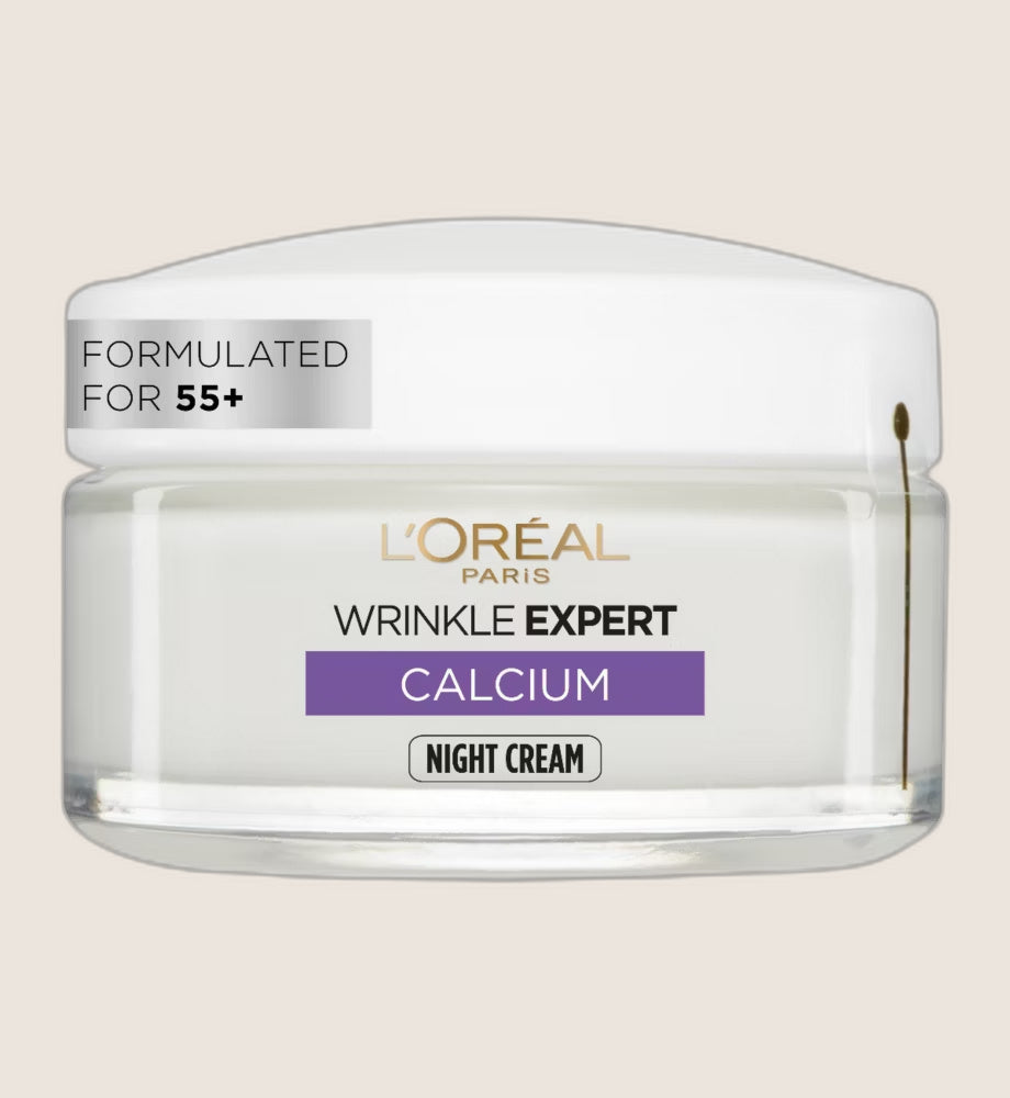L’Oréal Paris Wrinkle Expert Anti-Wrinkle 55+ Night Cream, Formulated with Calcium 50ml