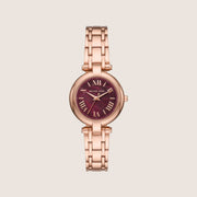 Michael Kors Women's Laney Red Dial Rose Gold Case Watch MKO1084