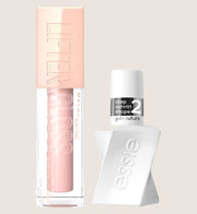 Essie Maybelline Lifter Lip Gloss Ice and  Gel Coture Top Coat Duo Glossy Finish