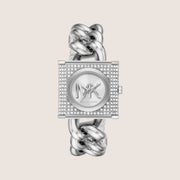 Michael Kors Women's Chain Lock Silver Dial Watch MK4718
