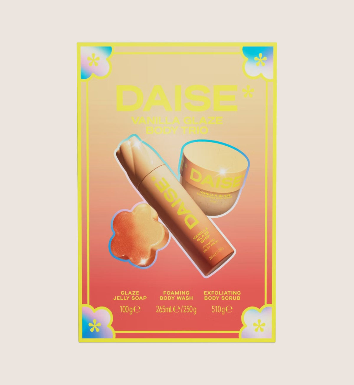 Daise Vanilla Glaze Body Trio Bath & Body Gift Set For Her