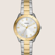 Fossil Dayle Two Tone Steel Bracelet Watch BQ3888