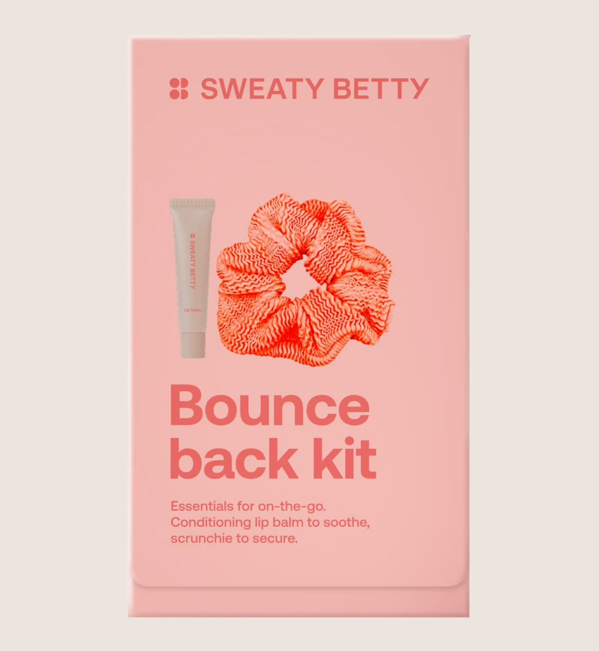 Sweaty Betty Bounce Back Kit Lip Balm & Scrunchie Beauty Gift Set For Her