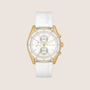 Michael Kors Women's Hadyn Chronograph Clear Stone-Set Watch MK7484