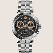Versace Mens Aion Watch Steel Chronograph Signature VE1D02423