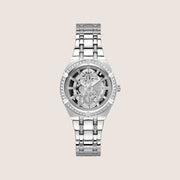 Guess Women's Silver Dial Watch Silver Dial GW0604L1