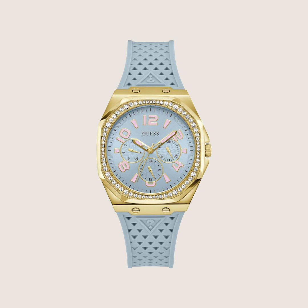 Guess Women's Zest Watch Crystal-Set Blue Dial GW0694L1