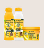 Garnier Hair Food Nourish & Smooth Banana Bundle Shampoo, Conditioner & Mask Set