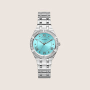 Guess Women's Cosmo Watch Crystal-Set Blue Dial GW0033L7