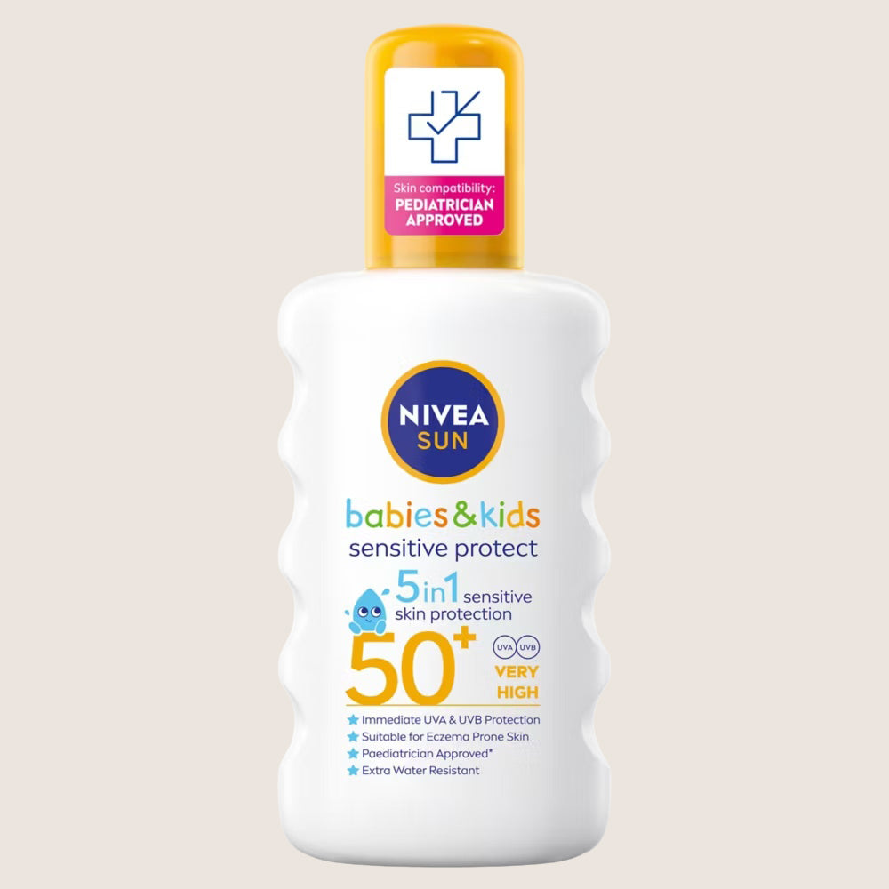 NIVEA SUN Kids Sensitive Sun Cream Spray SPF50+ Water Resistant 200ml