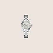 GC Ladies Silver Bracelet Arabic Numeral Mother Of Pearl Dial Swiss Watch A70000L1