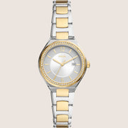 Fossil Eevie Two Tone Steel Bracelet Watch BQ3802