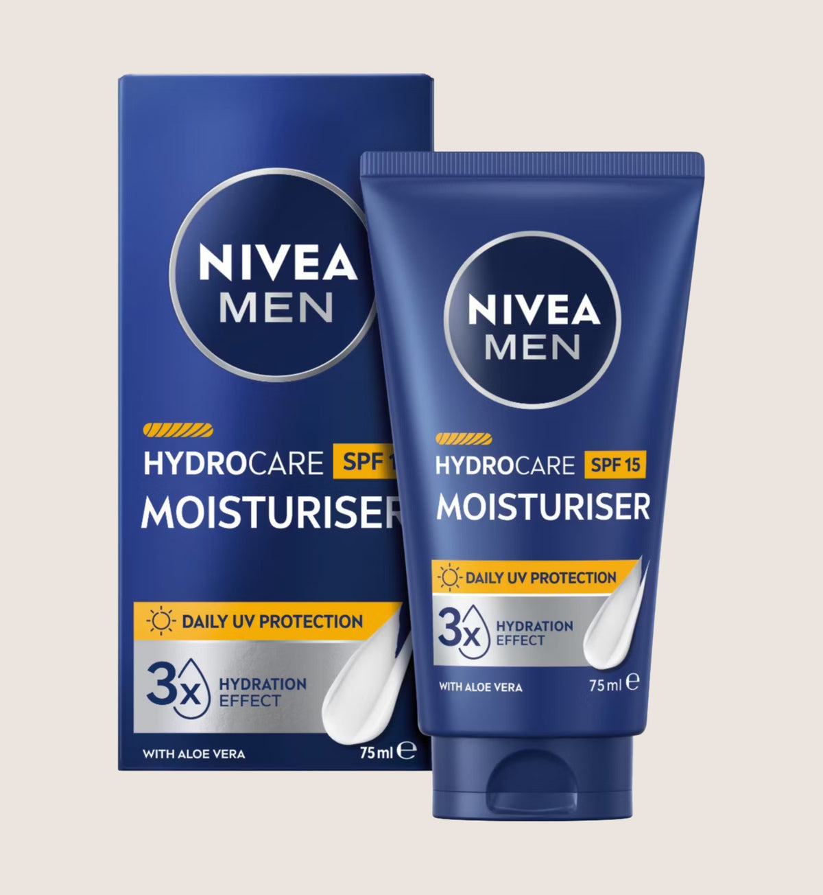 Nivea Men Hydrocare Face Moisturiser SPF15 with Aloe Vera & Pro-Vitamin B5 75ml