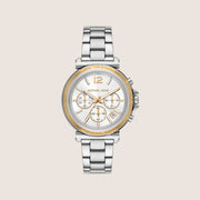 Michael Kors Women's Maren Chronograph White Dial Watch MK7495