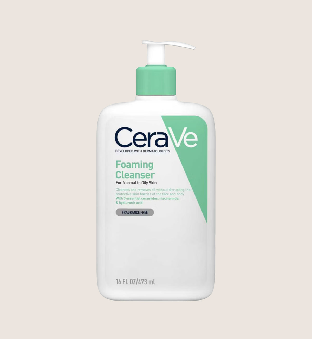 CeraVe Foaming Cleanser with Niacinamide for Normal to Oily Skin 473ml