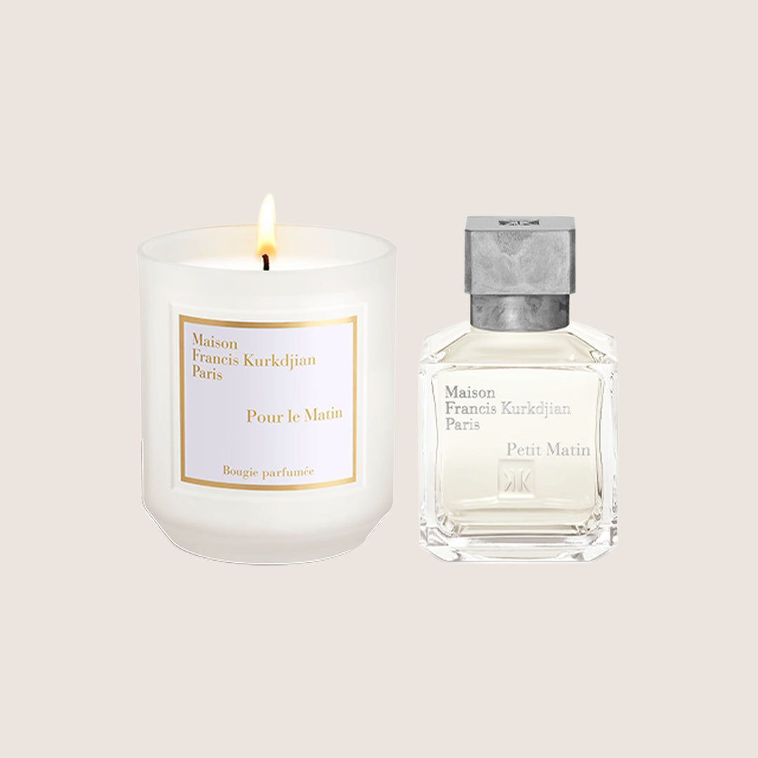 Maison Francis Kurkdjian Unisex Petit Matin Scented Candle and Eau de Parfum Morning Duo Set