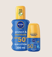 NIVEA SUN Family Bundle Roll-On & Sun Cream Set