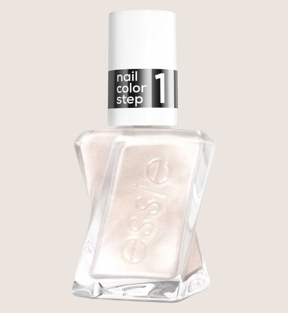 Essie Gel by essie Gel-like Nail Polish, Up to 15 Days of Wear, No UV Light, Drip Drip Metallic Neutral White Nail Polish, Glossy Finish 13.5ml