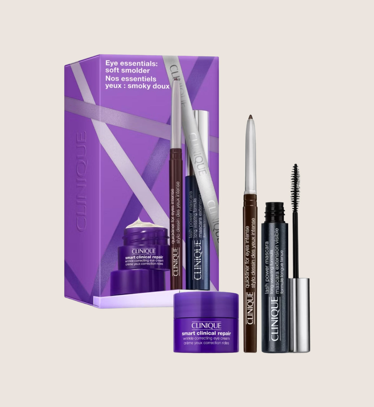 Clinique Long-Wear Mascara & Liner Makeup Beauty Gift Set For Her