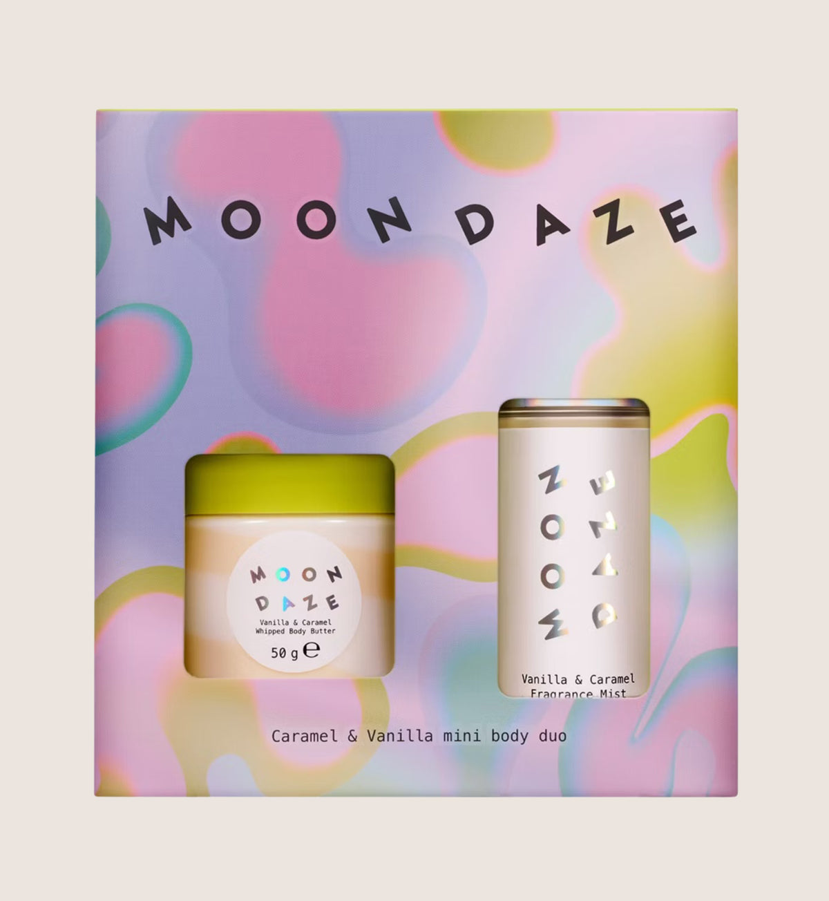 Moon Daze Caramel & Vanilla Mini Body Duo Bath & Body Gift Set For Her