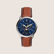 Fossil Mens Neutra Blue Moonphase Watch FS5903