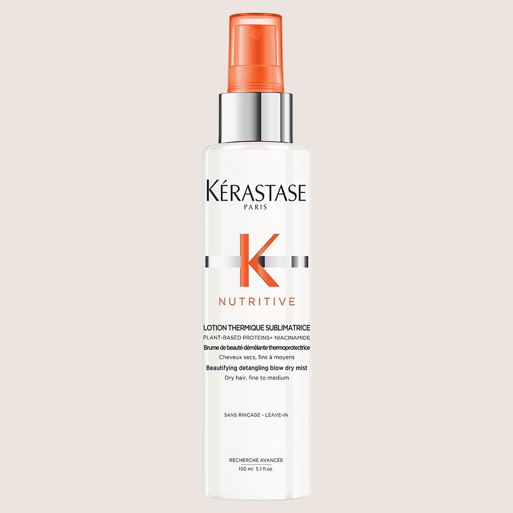 Kérastase Nutritive, Beautifying Detangling Blow-Dry Mist for Fine to Medium Dry Hair, Heat Protectant, Lotion Thermique Professional Care 150ml