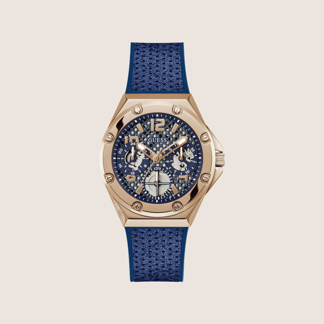 Guess Women's Blue Dial Watch Blue Dial GW0620L3