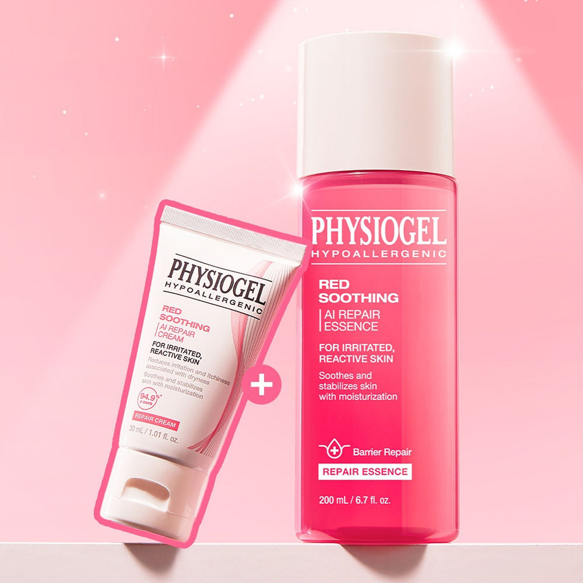 PHYSIOGEL Red Soothing AI Repair Essence 200ml Set (+Lotion 50ml)