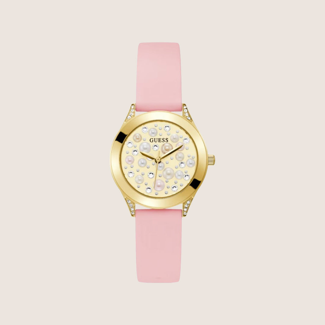 Guess Women's Gold Dial Watch Gold Dial GW0381L2