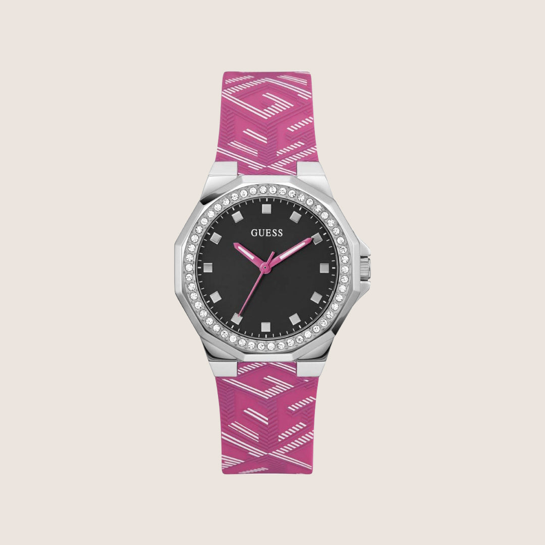 Guess Women's Avril Watch Crystal-Set Black Dial GW0598L1