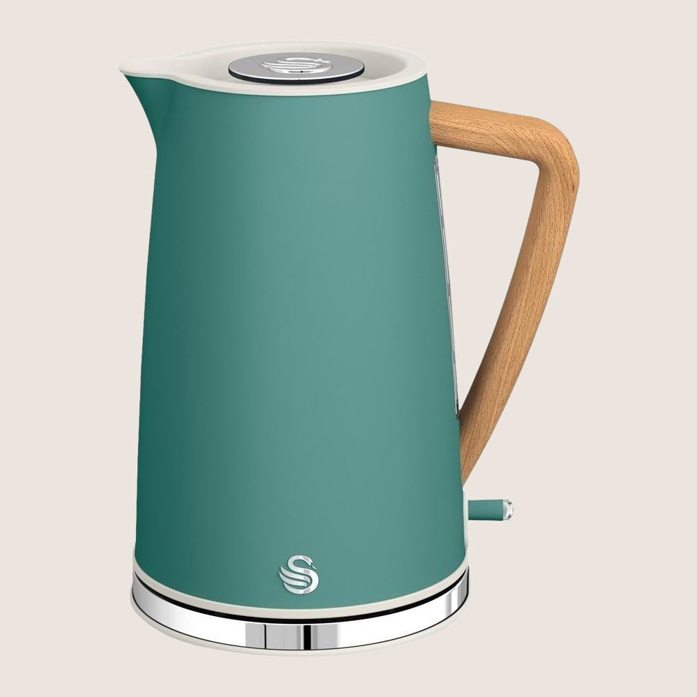 SWAN Nordic Cordless SK14610GREN Jug Kettle with Scandi Design 1.7L - Green