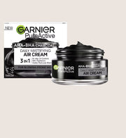 Garnier Pure Active AHA+BHA Charcoal Daily Mattifying Air Cream 50ml