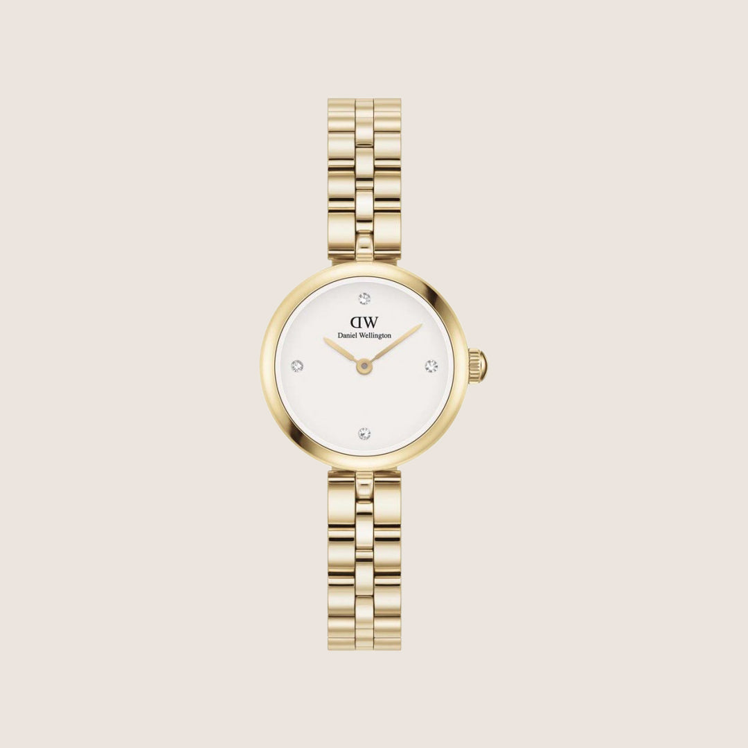 Daniel Wellington Women's Elan Lumine Gold Crystal White Dial Watch DW00100715